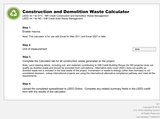 Construction and Demolition Waste Calculator (v4.1)